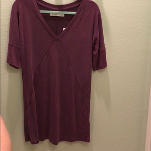 Abercrombie and Fitch burgundy T-shirt dress